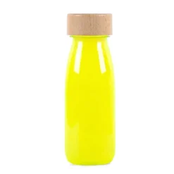 Botella sensorial flotante amarilla (brilla oscuridad) Float Bottle - Petit Boum