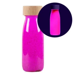Botella sensorial flotante rosa (brilla oscuridad) Float Bottle - Petit Boum