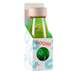 Botella sensorial flotante verde Float Bottle - Petit Boum