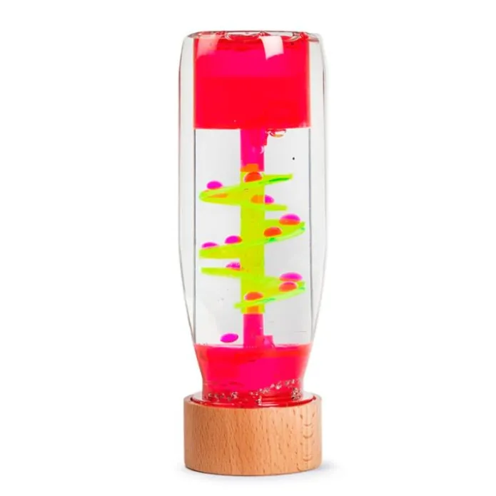 Botella sensorial rosa Move Bottle Spiral - Petit Boum