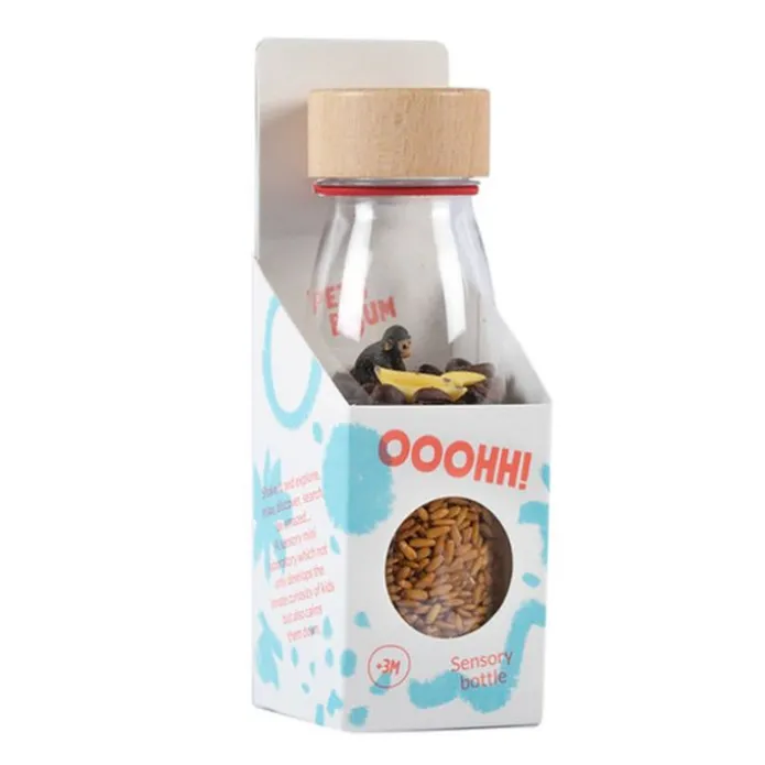 Botella sensorial sonido virutas Monkey Sound Bottle - Petit Boum