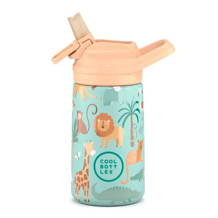 Botella térmica de acero inoxidable pajita bebé Wild Crew 350 ml - Cool Bottles