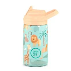 Botella térmica de acero inoxidable pajita bebé Wild Crew 350 ml - Cool Bottles