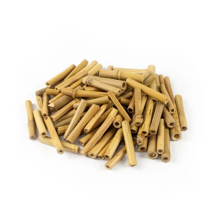 Cañas pequeñas de madera de bambú 6 cm 250 g - Deukaliptus