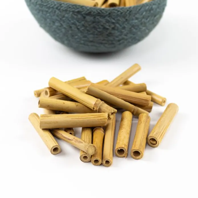 Cañas pequeñas de madera de bambú 6 cm 250 g - Deukaliptus