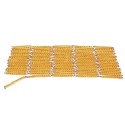 Cadena de 1000 perlas doradas - Montessori