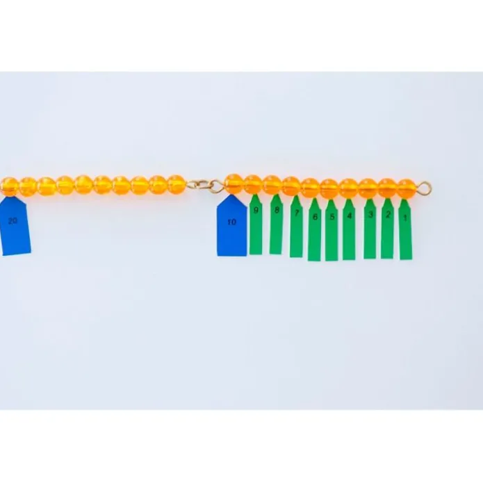 Cadena de 100 perlas doradas - Montessori