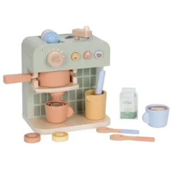 Cafetera de madera con accesorios - Little Dutch