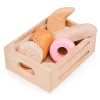 Caja con 6 panes y dulces de madera - Mentari