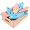 Caja con 6 pescados de madera - Mentari