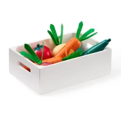 Caja con 9 verduras de madera - Kid's Concept