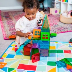 Caja convertible en alfombra para piezas magnéticas - Magna-Tiles