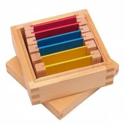 Caja de color I con 6 tablas de colores de madera - Montessori