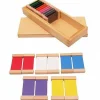 Caja de color II con 22 tablas de colores de madera - Montessori