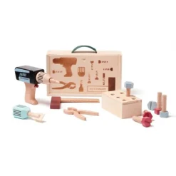 Caja de herramientas de madera con taladro - Kid's Concept