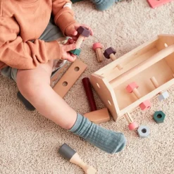 Caja de herramientas de madera para atornillar - Kid's Concept