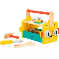 Caja de herramientas de madera para atornillar Robot - Janod