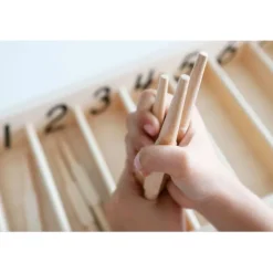 Caja de husos de madera - Montessori