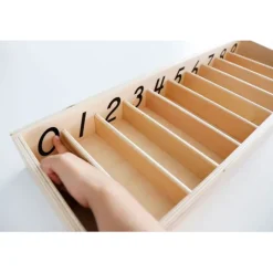 Caja de husos de madera - Montessori