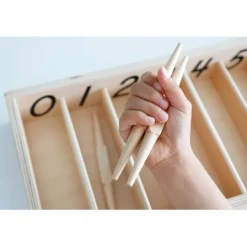 Caja de husos de madera - Montessori