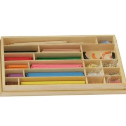 Caja de madera con set geométrico - Montessori