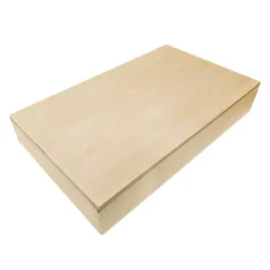 Caja de madera con 3 tablas liso-rugoso - Montessori