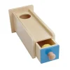 Caja de permanencia de madera con cajón largo - Montessori