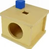 Caja de permanencia de madera con cuadrado - Montessori