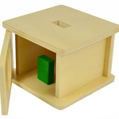 Caja de permanencia de madera con rectángulo - Montessori