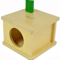 Caja de permanencia de madera con rectángulo - Montessori
