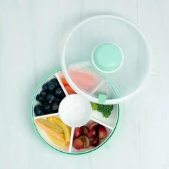 Caja para snacks giratoria Spinner verde menta - GöBe