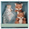 Caja regalo doudou, mordedor y peluche Amigos del Bosque - Little Dutch