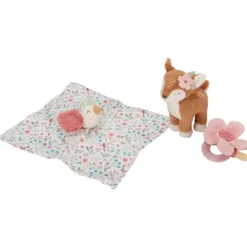 Caja regalo doudou, mordedor y peluche Jardín de Hadas - Little Dutch