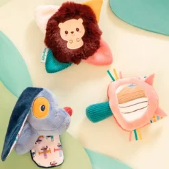 Caja regalo espejo Jeanne, peluche León y sonajero Jules - Lilliputiens