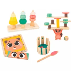 Caja regalo set de 4 juegos +36 meses - Janod