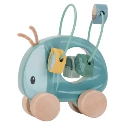 Caja regalo sonajero, apilable y looping de madera Amigos del bosque - Little Dutch
