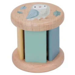 Caja regalo sonajero, apilable y looping de madera Amigos del bosque - Little Dutch