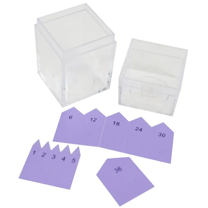 Cajas con flechas para cadenas cortas - Montessori