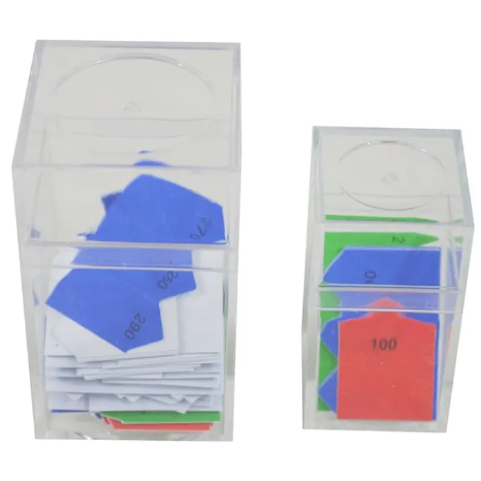 Cajas con flechas para cadenas de 100 y 1000 - Montessori