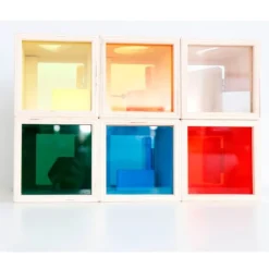 Cajas de madera con encajes y cierres Peekaboo (6) - Guidecraft