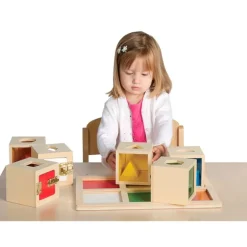 Cajas de madera con encajes y cierres Peekaboo (6) - Guidecraft