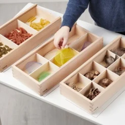 Cajas de madera para descubrir y clasificar (3) - Tickit