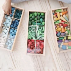 Cajas de madera para descubrir y clasificar (3) - Tickit