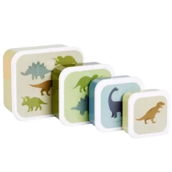 Cajas para almuerzo y snacks Dinosaurios (4) - A Little Lovely Company