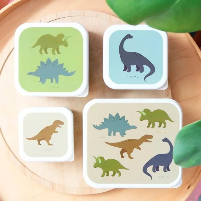 Cajas para almuerzo y snacks Dinosaurios (4) - A Little Lovely Company