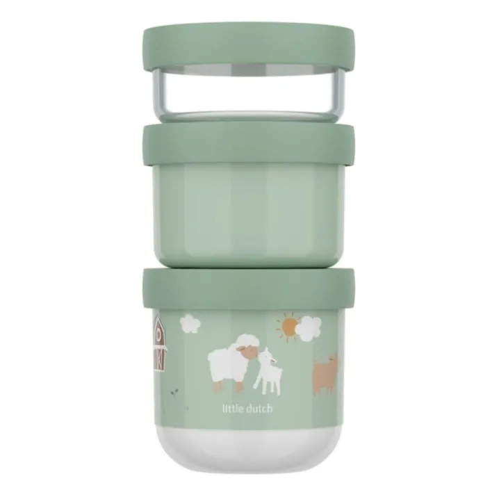Cajas snack apilables Pequeña Granja Mepal (3) - Little Dutch