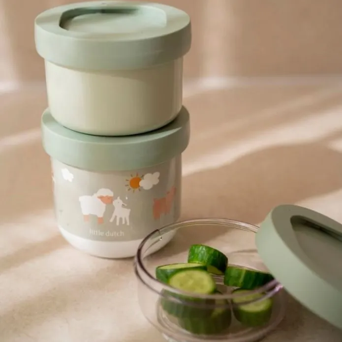 Cajas snack apilables Pequeña Granja Mepal (3) - Little Dutch