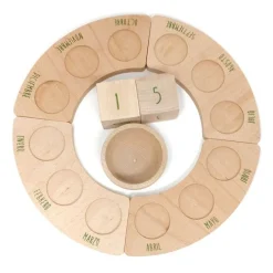 Calendario perpetuo anual de madera Castellano - Grapat