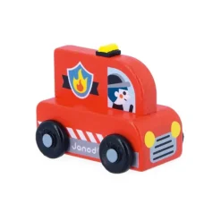 Camión de bomberos de madera Cross Roads - Janod