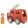 Camión de bomberos y muñeco de madera - Little Dutch